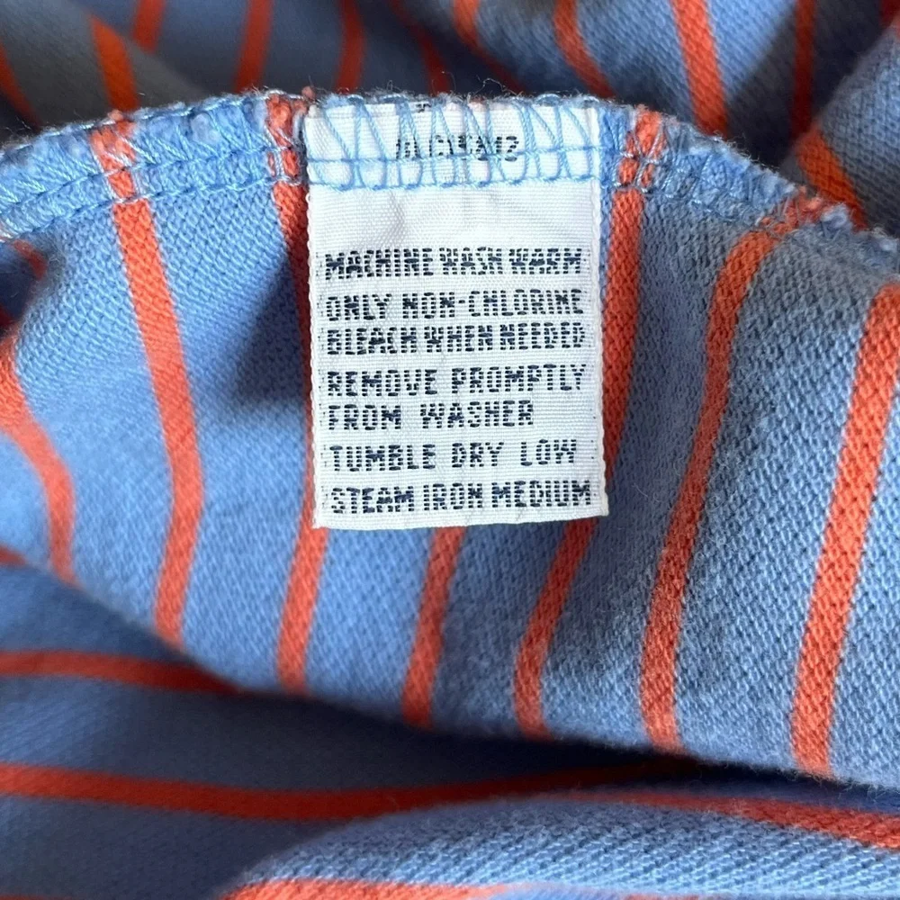Ralph Lauren Sky Blue with Orange Stripes Polo Shirt